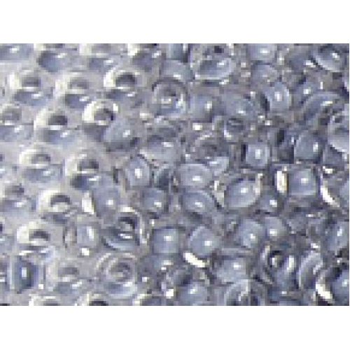 SEED BEAD NO. 10 CZECH GREY COLORLINED